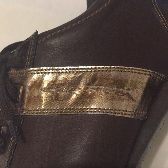 SANTONI CLUB Italian Leather Sneakers Size 35.5 - Picture 6 of 16